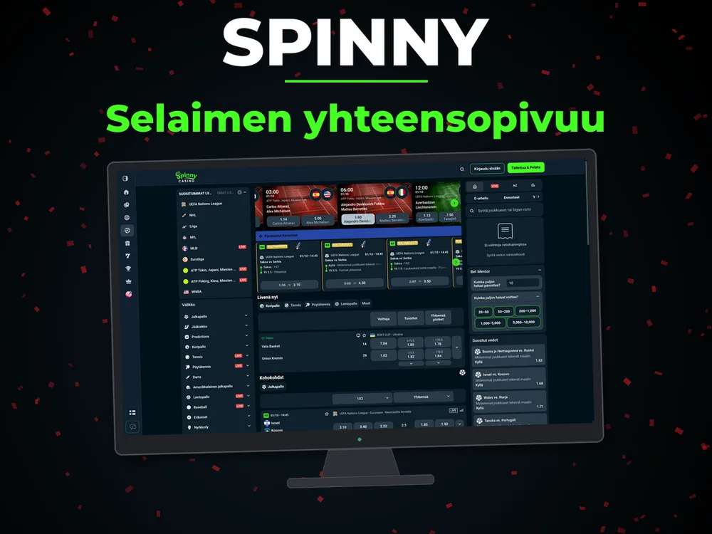Spinny - Selaimen yhteensopivuu