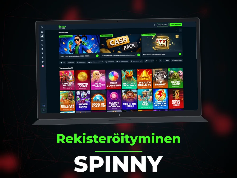 Spinny - Rekisteröityminen