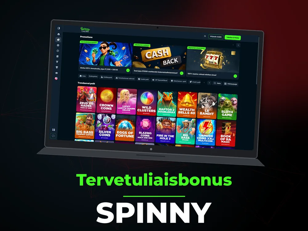 Spinny - Tervetuliaisbonus